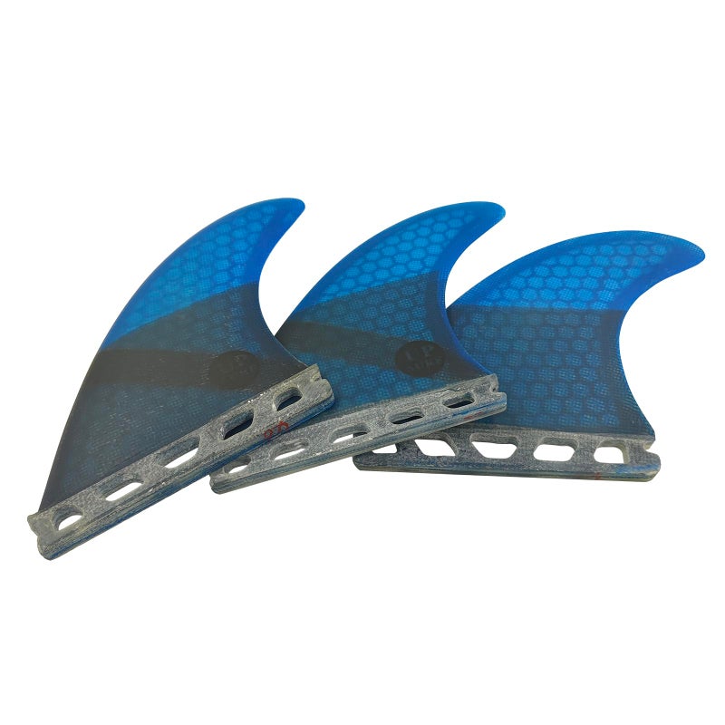 UP SURF Surfboard fin Single Tab Fin Medium Size, G5 tri Fin (Blue G5) - Image 1
